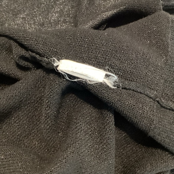 Very J Cardigan Sweater Size M Black Short Sleeve - Picture 7 of 7